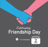 Friendship Appreciation Day Calendar design layout template N6