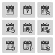 Vector calendar icons N7