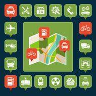 Map pins