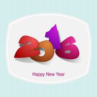 2016 Paper Folding with Letter Happy New Year N5