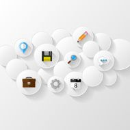 Abstract background Cloud storage concept