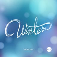 SEASONS WINTER bokeh background