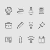 Education icons N12