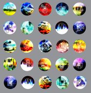 universal modern icons for web and mobile app N42