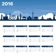 Year Calendar Travel