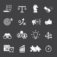 Strategy and Business Icon set N2