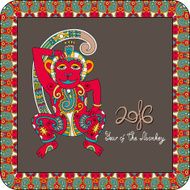 original design for new year celebration with decorative ape N2