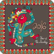 original design for new year celebration with decorative ape N3