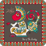 original design for new year celebration with decorative ape N5