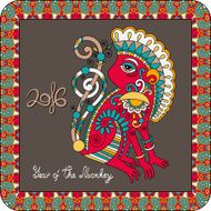 original design for new year celebration with decorative ape N6