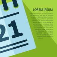 Vector calendar icon with text Eps10