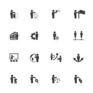 Business management strategy or human resource icons N5