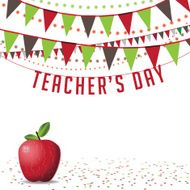 Teachers Day background EPS 10 vector