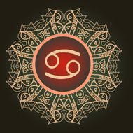 zodiac sign The Crab (cancer N2