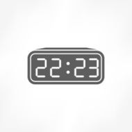 digital clock icon