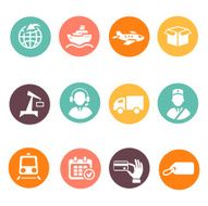 Logistic and delivery icons