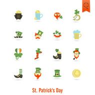 Saint Patricks Day Isolated Icon Set N124