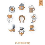 Saint Patricks Day Isolated Icon Set N126