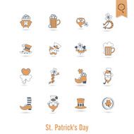 Saint Patricks Day Isolated Icon Set N127