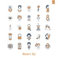 Womans Day Icon Set N53