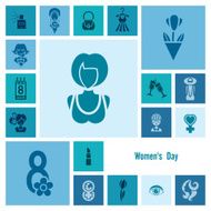 Womans Day Icon Set N55