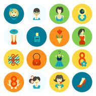 Womans Day Icon Set N57