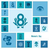 Womans Day Icon Set N58