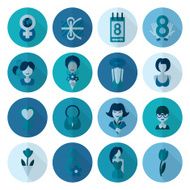 Womans Day Icon Set N59
