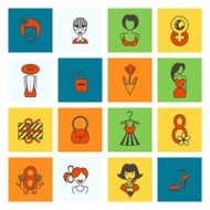 Womans Day Icon Set N60