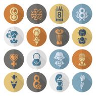 Womans Day Icon Set N66