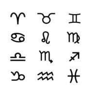 Set of Symbol Zodiac Sign Vector Illustration N17