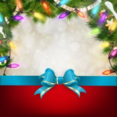 Christmas background with fir twigs EPS 10