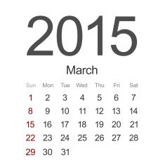 Vector modern 2015 calendar Eps 10 N17