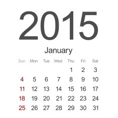 Vector modern 2015 calendar Eps 10 N20