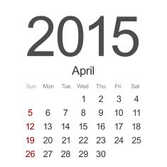 Vector modern 2015 calendar Eps 10 N24