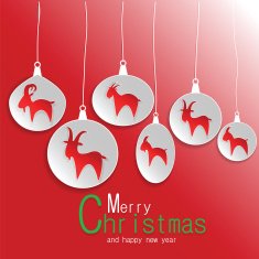 Happy new year card Vector illustration