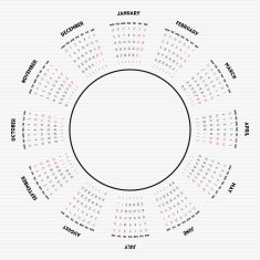 Round calendar 2015 N3
