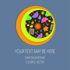 Vector abstract background with autumn N5