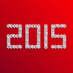 Vector modern new year 2015 background N3