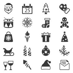 Christmas icons set N47