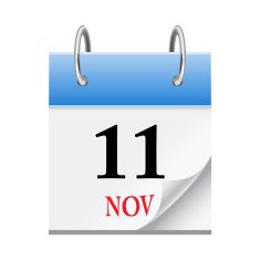 A design of a Calendar in November 11th