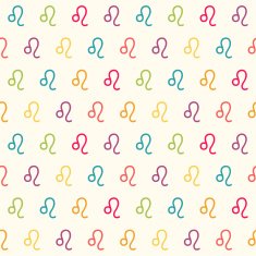 Abstract seamless background with the sign of zodiac Leo