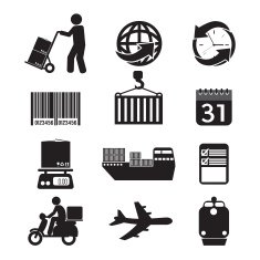 Logistics Icon Set Graphic Vector Illustration