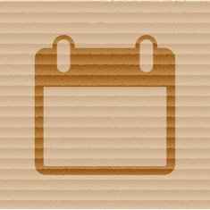 Calendar Flat modern web button and space for your text