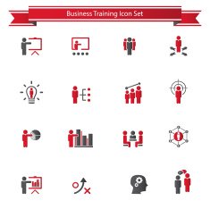 Business Training Icon Set N2
