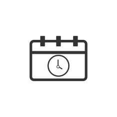 Meeting deadlines icon vector illustration eps10 on white backgr