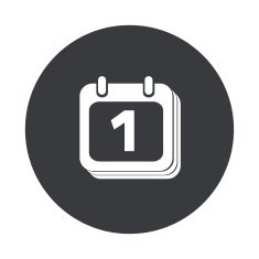 Vector modern gray circle icon N3