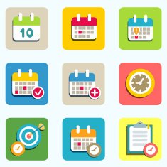 Calendar and event icons
