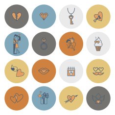 Happy Valentines Day Icons N205