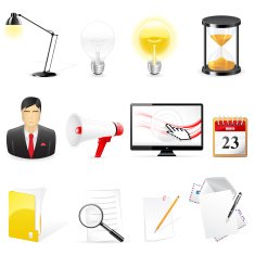 office icons set N16